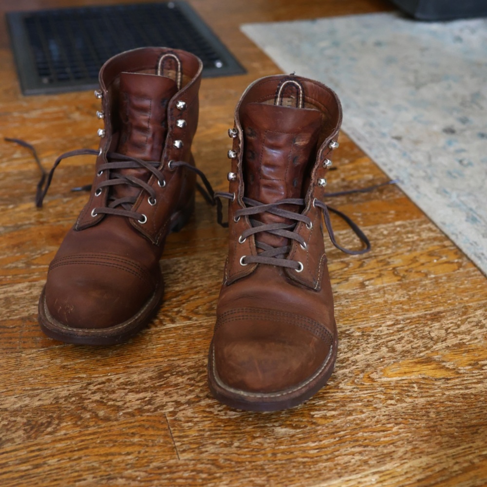 Red Wing Iron Ranger 6" Boots 8111 Amber Harness Size 9EE